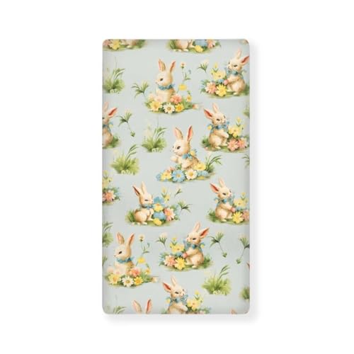 Zanxiantu Cute Rabbit Crib Sheets for Baby Bed