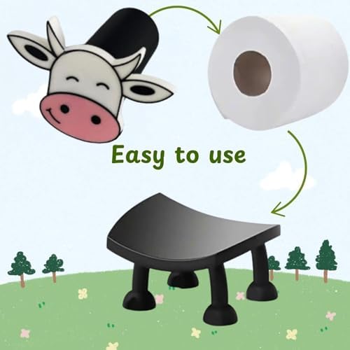 Adorable Cow Toilet Paper Holder for Bathroom Decor