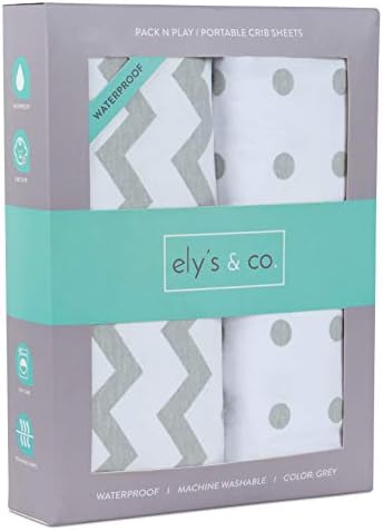 Elys Co Kids Waterproof Pack n Play Sheet 2 Pack 1