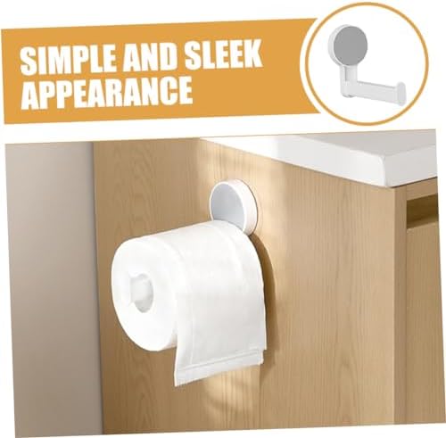 Wall Mount Toilet Paper Holder Space-Saving Bathroom Holder