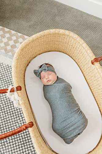 Copper Pearl Swaddle Blanket - Soft Stretchy Receiving Blanket for Baby
