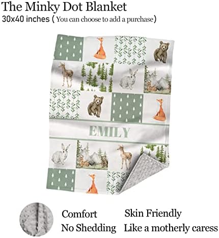 Munific Personalized Baby Crib Sheets Wild Animals