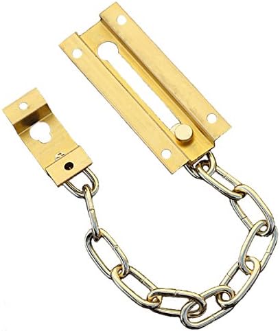 RZDEAL Brass Plated Anti-Theft Door Guard Latch