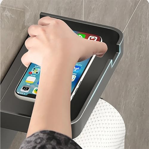 1PC Aluminum Alloy Toilet Paper Holder for Bathroom Storage