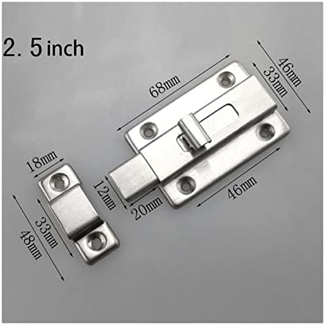 SHAUNI 2 Inch Stainless Steel Gate Latch Lock