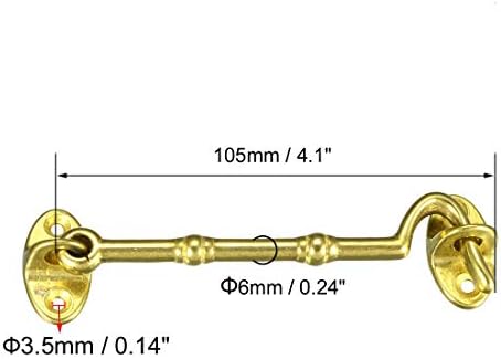 SHAUNI Hook and Eye Latch Gate Bolt Hook