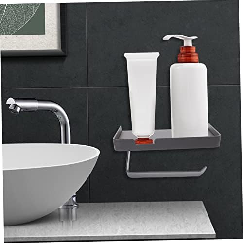 COLLBATH Wall Mount Toilet Paper Holder Shelf with Phone Storage