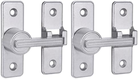 INIRET 2-Pack Heavy Sliding Barn Door Latches with Secure Lock