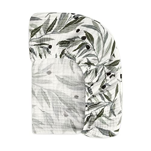 Babyletto Organic Cotton Crib Sheet - Olive Branches