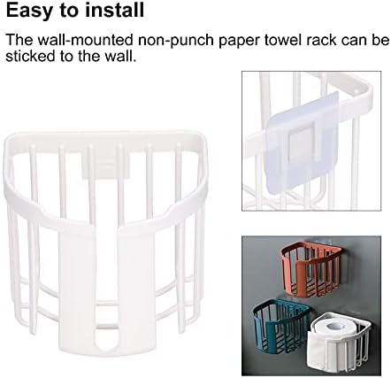 HERCHR Wall Mounted Toilet Paper Holder White