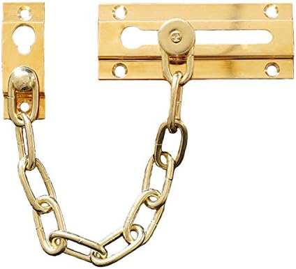RZDEAL Brass Plated Anti-Theft Door Guard Latch