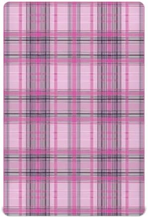 KICPOAY Checkered Tartan Crib Sheets Stretchy Playard Sheets for Baby Toddler