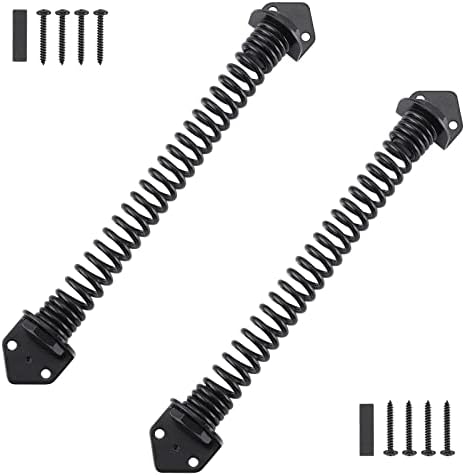 HOME MASTER HARDWARE Self Closing Gate Spring 2 Pack Black