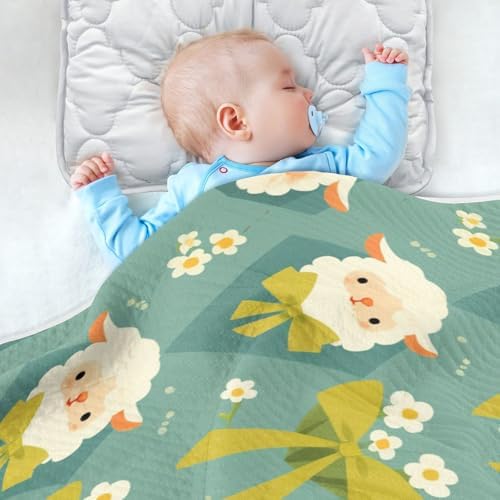 Sanluoli 30x40in Receiving Blanket with Stuffed Animal for Baby