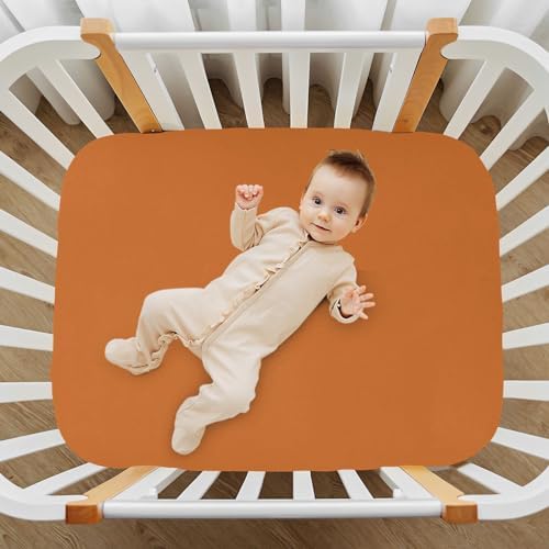 KEIGE Chocolate 02 Fitted Crib Sheet for Baby 1
