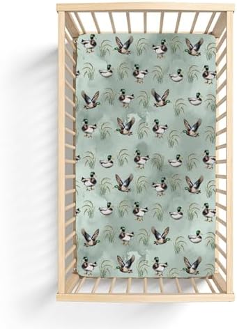 Vintage Mallard Duck Crib Sheets 28x52 1