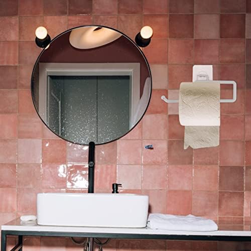 Uonlytech 1pc Wall-Mounted Toilet Paper Holder No Punching Easy Install