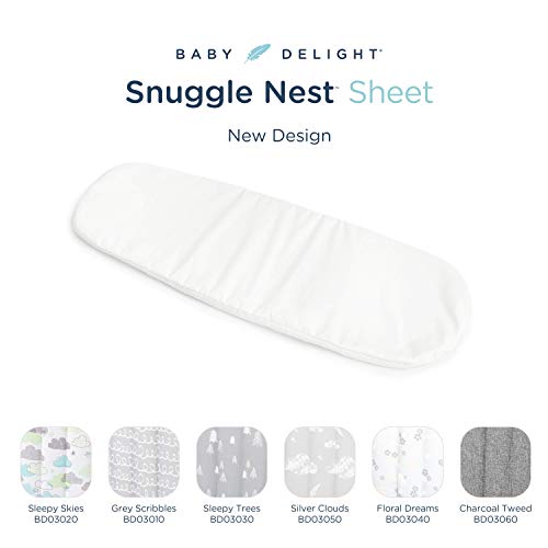 Baby Delight Snuggle Nest Sheet White Machine Washable