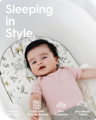 TotBasic Buttery Soft Bassinet Sheet Universal Fit for Multiple Brands