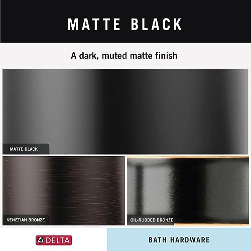 Delta Stryke 18-in Wall Mount Towel Bar in Matte Black 1