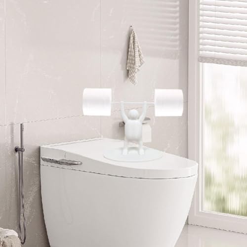 Funny Weightlifter Toilet Roll Holder 3D Printed Bathroom Decor
