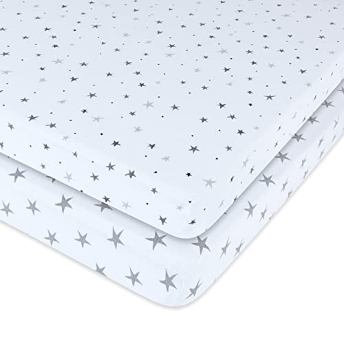 Elys Co Waterproof Pack n Play Sheet - Neutral Grey for Baby