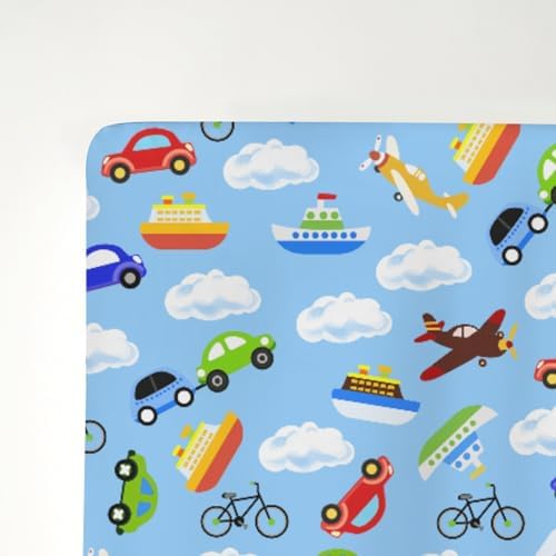 Soft Stretchy Fitted Crib Sheets for Boy Girl 28x52 Inches