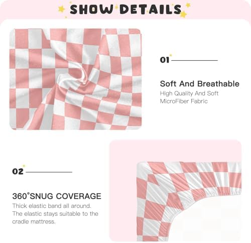 MNSRUU Crib Sheets for Boys Girls Soft Breathable Fitted Bedding