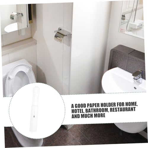 Luxshiny Toilet Paper Holder Spring Loaded Spindle Rod