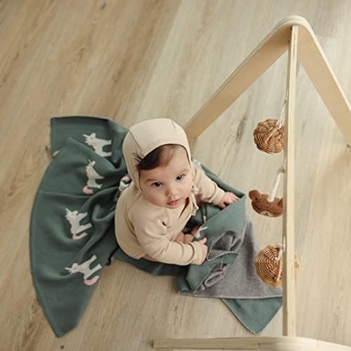 Bleu La La Swaddling Blanket 100 Cotton Unicorn