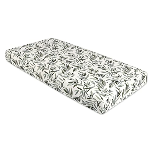 Babyletto Organic Cotton Crib Sheet - Olive Branches
