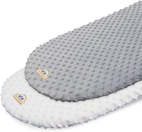 BlueSnail Soft Stretchy Minky Bassinet Sheets 2pk