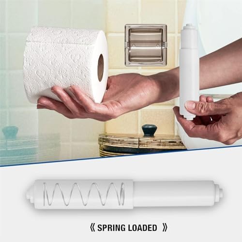Pack of 3 Holder Roller Telescopic Bathroom Tissue Holder
