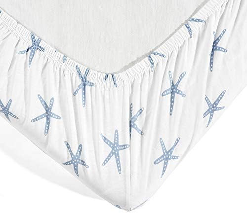 Lush Decor 2 Pack Organic Cotton Crib Sheets with Drop