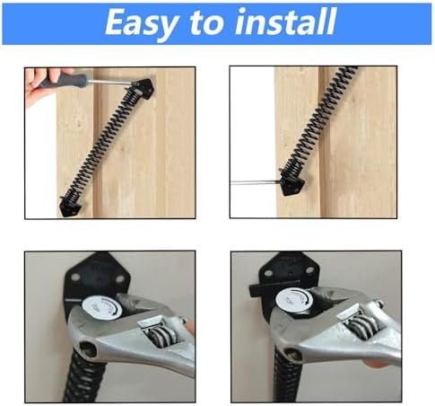 HOME MASTER HARDWARE Self Closing Gate Spring 2 Pack Black