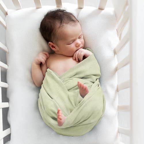 Baby Bright Swaddle Blanket - Mint Viscose 1