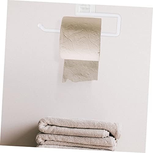 HOMSFOU Wall-Mounted Toilet Paper Holder No Punching Design
