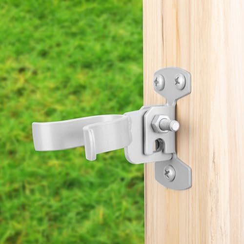 SANKINS 2pcs 1-38 Wall Mount Chain Link Fork Gate Latch
