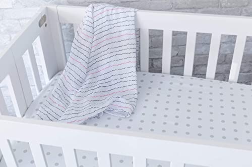 Elys Co Waterproof Pack n Play Sheet - Neutral Grey for Baby