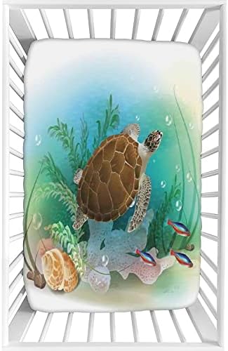 XISUNYA Ocean Decor Crib Sheet Set