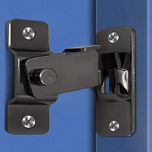 SHAUNI 2Pcs Slide Door Lock Hasp Gate Latch