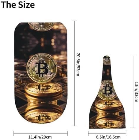 Bitcoin Baby Sleep Swaddle Blanket Set with Head Cap