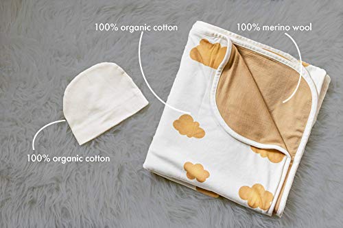 MAUM-B Wool Blanket for Babies Temperature Regulating Soft Comfort 1