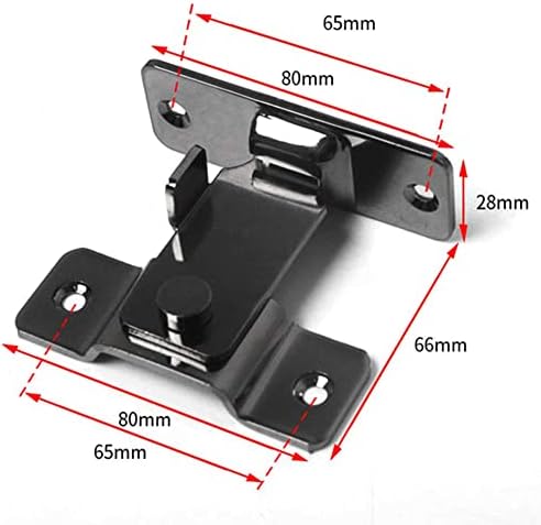 SHAUNI 2Pcs Slide Door Lock Hasp Gate Latch