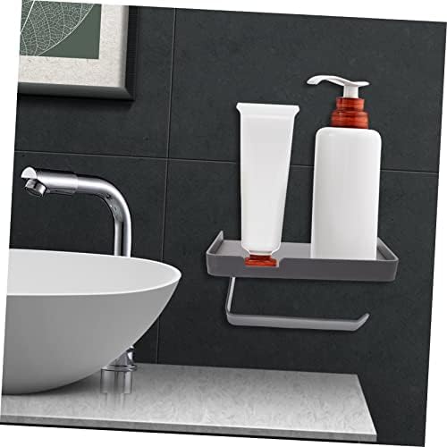Alipis Dual-Use Toilet Paper Holder with Storage Shelf