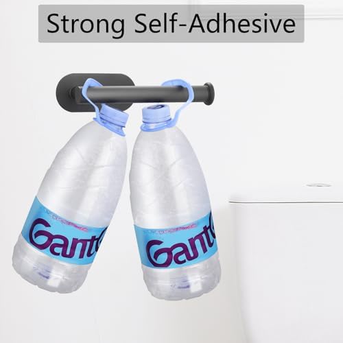 Kinbrace Self-Adhesive Stainless Steel Toilet Paper Holder Modern Grey No Drilling Required