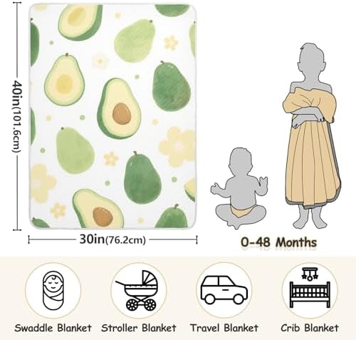 Soft Personalized Security Blanket for Baby Girls or Boys 30x40in