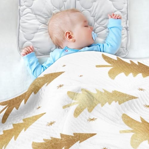 Kigai Christmas Tree Baby Blanket for Boys and Girls