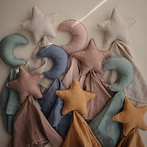 Mushie Moon Security Blanket Organic Muslin Cotton