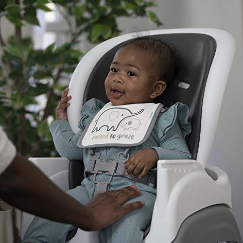 Ingenuity Easy Eater 4-Pack Baby Bib Set - Soft Absorbent